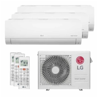 Ar Condicionado Multi Split Tri Split LG 21000 BTU 3x9000 QF Inverter 220V Z3UW21GFB1.AWGZBR1