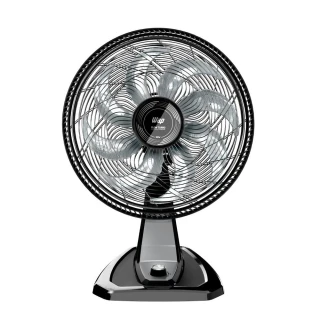Ventilador de Mesa e Parede 180W 40cm 8 Pás 3 Velocidades Preto Flow Turbo 220V