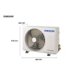 Ar Condicionado Split Inverter Samsung WindFree AI 12000 BTUs Quente e Frio 220V AR12DXFAAWKXAZ