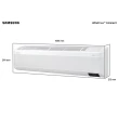 Ar Condicionado Split Inverter Samsung WindFree Connect 22000 BTUs Quente-Frio 220V AR24BSEAAWKXAZ