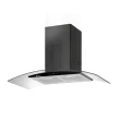 Coifa Parede Milano Gallant - Vidro Curvo - Preta Titanium 90cm 127V - . (GCO90VT1A-TT127)