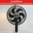 Ventilador de Coluna Arno 140W 40cm 6 Pás 3 Velocidades Preto VE2C 220V