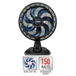 Ventilador de Mesa Arno 150W 40CM 7 Pás Preto e Azul VE70 X-treme 110V