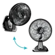 Ventilador de Mesa e Parede WAP 180W 40cm 8 Pás 3 Velocidades Preto Flow Turbo 110V